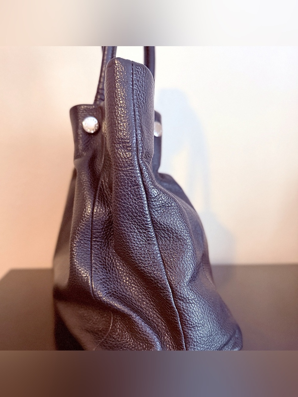 Furla Black Pebbled Leather Tote with Tag - Picture 5 of 7